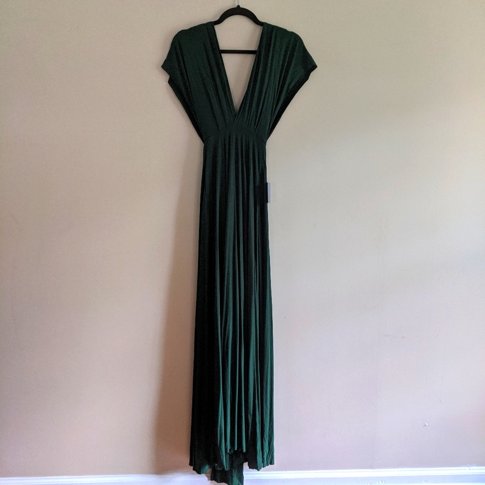 Lulu's Green Wrap Dress
